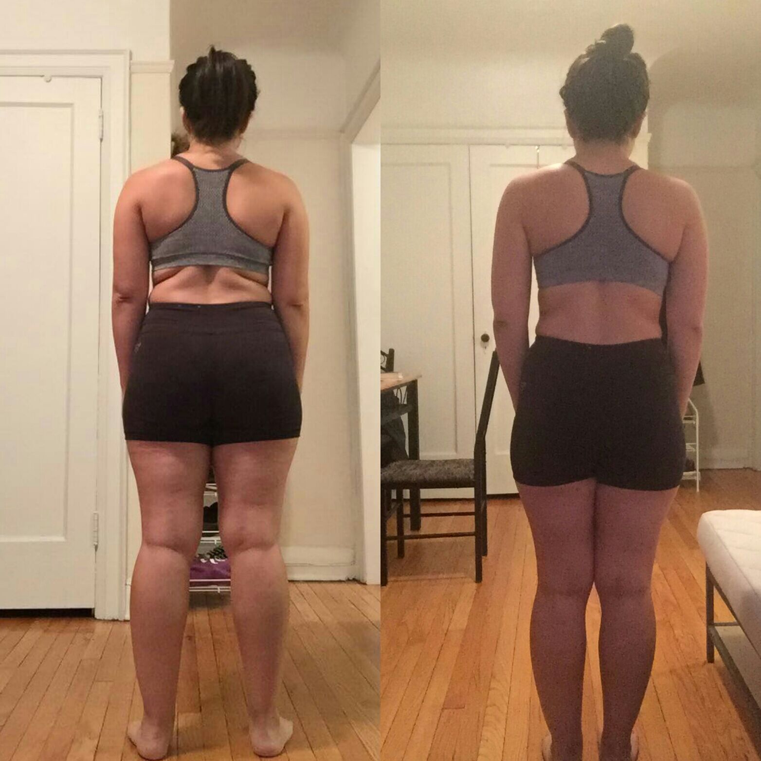 6 Week Challenge back view transformation